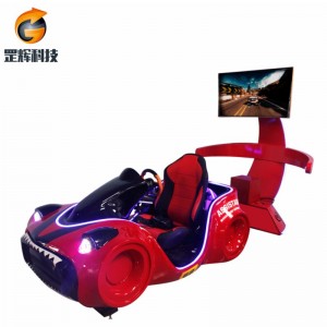Racing Simulator VR Machine Global -myynnin teemapuistolaitteet kolmen akselin vr-kilpa-auto