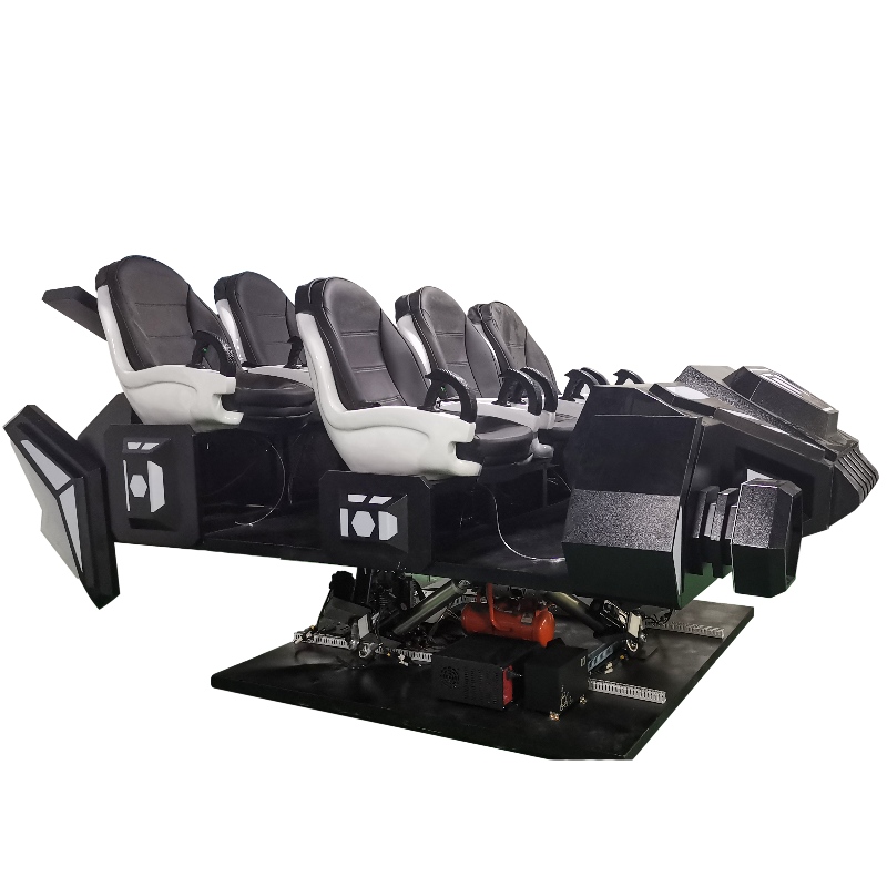VR Dark avaruusalus Kuuma myynti huvipuisto virtuaalitodellisuus kokemus istuin 9Dvr elokuvateatteri 6 istuimet 9dvr perheelle